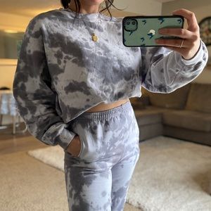 BLACK AND GRAY TIE DYE SET — MADE TO ORDER